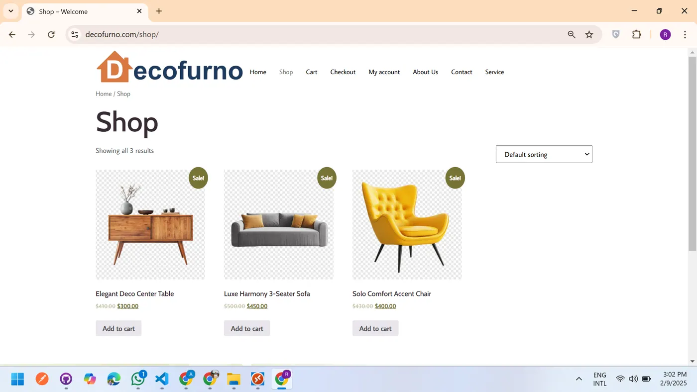 DecoFurno screen 1